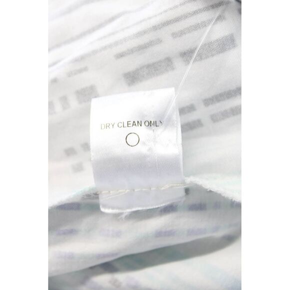 Anni Kuan Womens Striped Button Down Belted Dress Multi Colored Size 10 - Picture 6 of 6